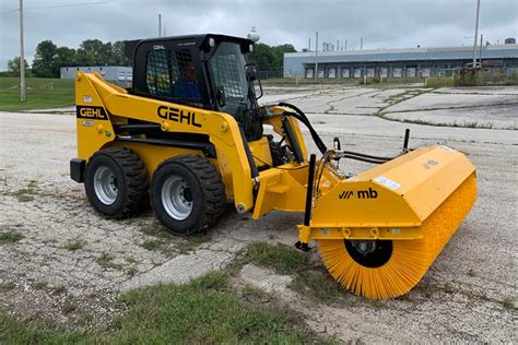 skid steer broom attachment purpose|rotary broom for skid steer.